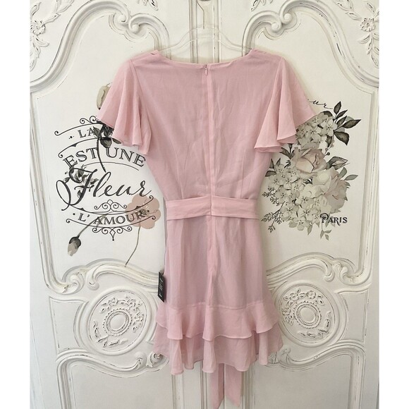 Lulus Women Sweet Like You Dress Women's S Blush Mini Ruffled NWT - Picture 8 of 12